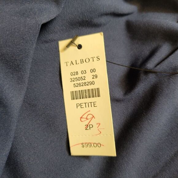 Talbots Floral Navy and Pink Women's Skirt NEW - Picture 7 of 9